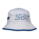 Zeta Phi Beta Novelty Bucket Hat White